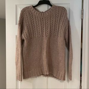 Aerie sweater with oval shaped open back S